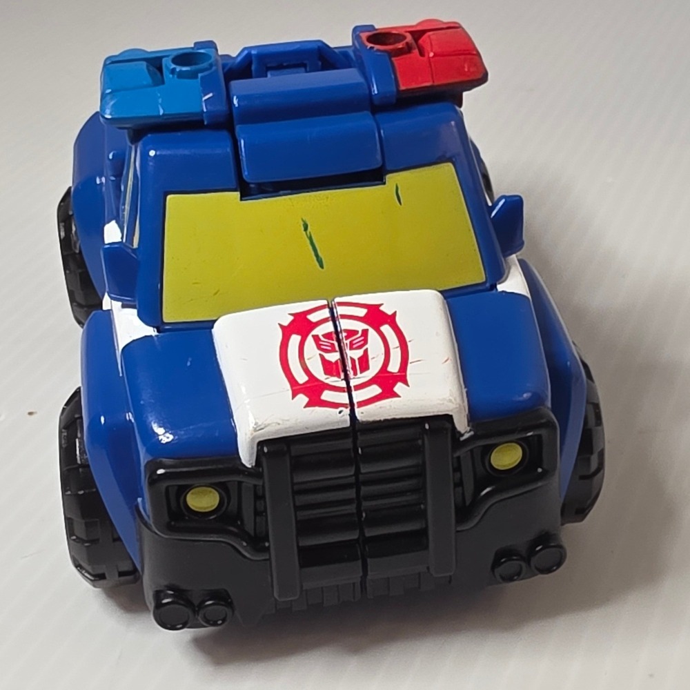 Hasbro Transformers Rescue Bots Chase the Police-Bot Blue Good #C3341